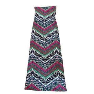 Reign Drop Strapless Printed‎ Maxi Dress – Size L